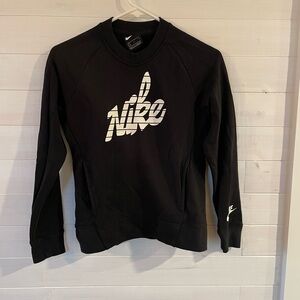 Nike Kid’s Black Crewneck Sweatshirt